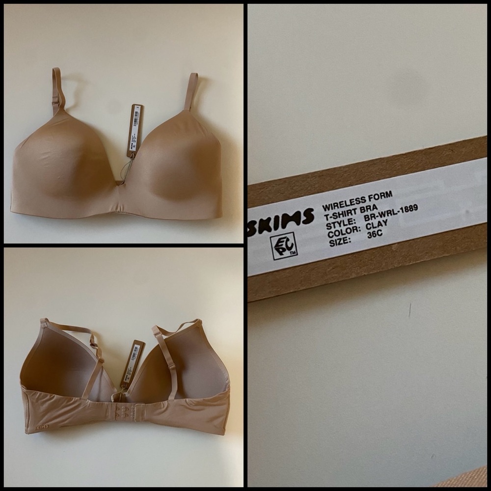 SKIMS Tan Wireless Bra Seamless Comfort